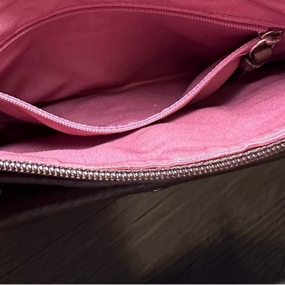 🌻 Coach Brown with Tan Strap Pebbled Leather Crossbody - Picture 13 of 16